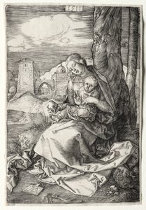 Neitsyt ja lapsi päärynän kanssa tekijältä Albrecht Dürer