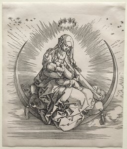 Neitsyt puolikuussa tekijältä Albrecht Dürer