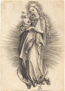 Neitsyt puolikuussa tekijältä Albrecht Dürer