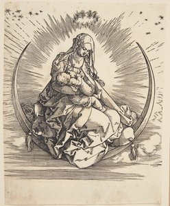 Neitsyt puolikuussa tekijältä Albrecht Dürer