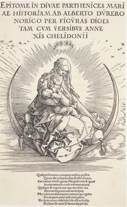 Neitsyt puolikuussa tekijältä Albrecht Dürer