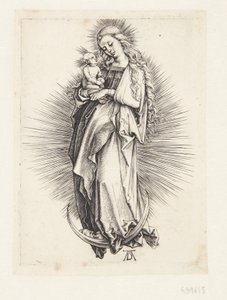 Neitsyt puolikuussa tekijältä Albrecht Dürer