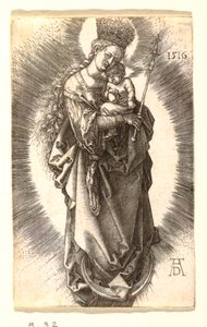 Neitsyt Tähtien Kruunun kanssa tekijältä Albrecht Dürer