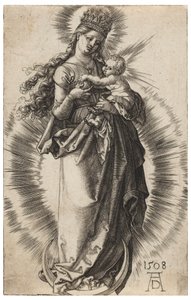 Neitsyt tähtikruunun kanssa tekijältä Albrecht Dürer