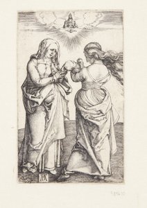 Neitsyt lapsen Kristuksen ja Pyhän Annan kanssa tekijältä Albrecht Dürer