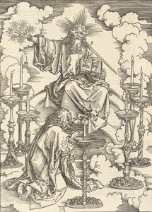 Seitsemän kynttilänjalan visio, 1498. tekijältä Albrecht Dürer