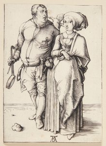 Kokki ja hänen vaimonsa tekijältä Albrecht Dürer