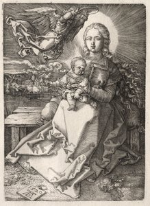 Enkelin kruunaama neitsyt tekijältä Albrecht Dürer