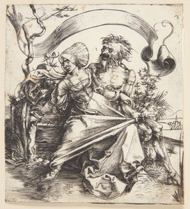 Nuori nainen joutui kuoleman kimppuun tekijältä Albrecht Dürer