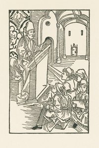 Opettaja ja neljä oppilasta tekijältä Albrecht Dürer or Duerer