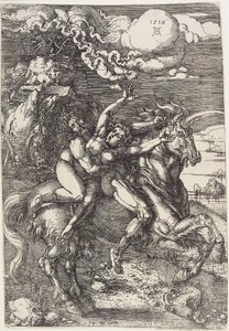 Yksisarvisen sieppaus tekijältä Albrecht Dürer