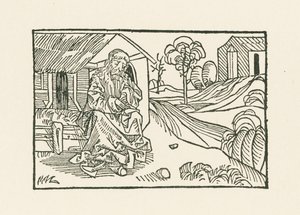 Veli Claus mökin edessä tekijältä Albrecht Dürer or Duerer