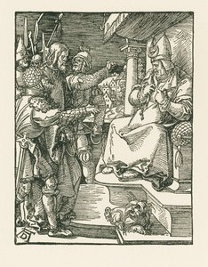 Kristus Kaifaan edessä, noin 1508-09 (puupiirros). tekijältä Albrecht Dürer or Duerer
