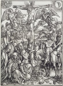 Kristus ristillä (suuri kärsimys) (kaiverrus) tekijältä Albrecht Dürer
