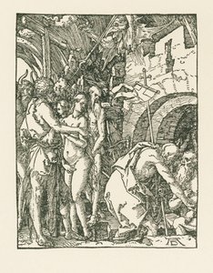 Kristuksen laskeutuminen Limboon, noin 1509 (puupiirros). tekijältä Albrecht Dürer or Duerer