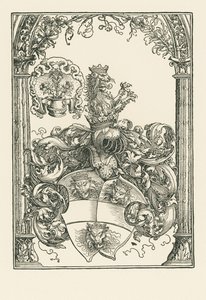 Jacob de Bannissisin vaakuna, noin 1515 (puupiirros). tekijältä Albrecht Dürer or Duerer
