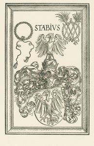 Johannes Stabiuksen vaakuna, noin 1514 (puupiirros). tekijältä Albrecht Dürer or Duerer