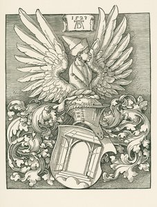 Duererin talon vaakuna tekijältä Albrecht Dürer or Duerer