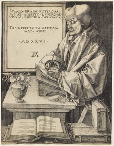 Erasmus Rotterdamilainen tekijältä Albrecht Dürer