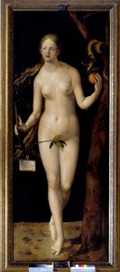 Albrecht Durerin (1471-1528) Eve-maalaus, öljy puulle tekijältä Albrecht Dürer
