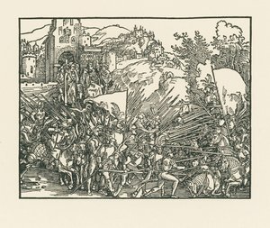 Holofernes taistelee juutalaisia vastaan tekijältä Albrecht Dürer or Duerer
