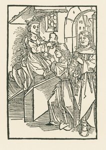 Kuvitus "Oratio Cassandre Venete" -kirjan nimiölehden kuvitus. tekijältä Albrecht Dürer or Duerer