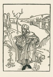 Jean Charlier de Gerson pyhiinvaeltajana tekijältä Albrecht Dürer or Duerer