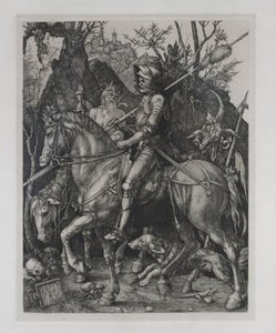 Ritari, kuolema ja paholainen tekijältä Albrecht Dürer or Duerer