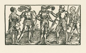 Ritarit ja sotilaat tekijältä Albrecht Dürer or Duerer