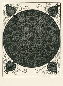 Solmu, jonka keskellä on pieni musta ympyrä, joka toistetaan kuusi kertaa. tekijältä Albrecht Dürer or Duerer