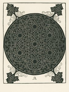 Solmu, jonka keskellä on pieni musta ympyrä, joka toistetaan kuusi kertaa. tekijältä Albrecht Dürer or Duerer