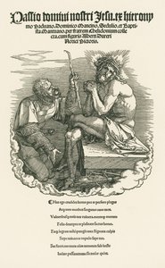 Sotilaan pilkkaama surumies, noin 1511 (puupiirros). tekijältä Albrecht Dürer or Duerer
