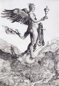 Nemesis (The Great Fortune) (kaiverrus) (katso myös 73790) tekijältä Albrecht Dürer