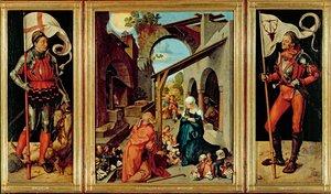 Paumgartnerin alttari, noin 1500 (öljy kalkkipaneelille). tekijältä Albrecht Dürer or Duerer