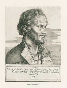 Philipp Melanchthon. 1526 (kaiverrus) tekijältä Albrecht Dürer or Duerer