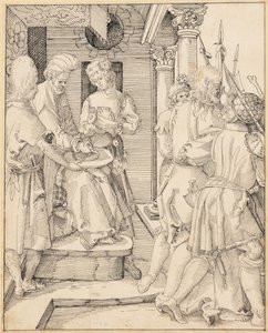 Pilatus pesee kätensä tekijältä Albrecht Dürer