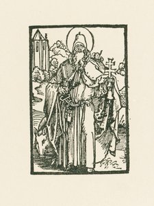 Pyhä Antonius Suuri tekijältä Albrecht Dürer or Duerer