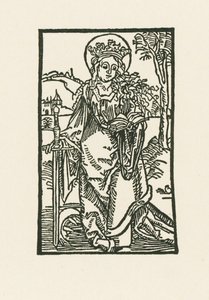 Pyhä Katariina tekijältä Albrecht Dürer or Duerer