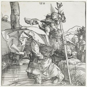 Pyhä Christopher tekijältä Albrecht Dürer