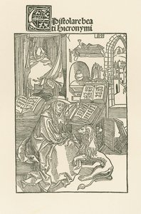 Pyhä Hieronymus työhuoneessaan tekijältä Albrecht Dürer or Duerer