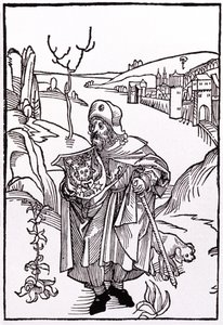 Santiago de Compostela. 1489 (kaiverrus) tekijältä Albrecht Dürer