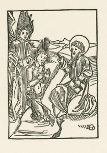 Kristuksen kaste Jordanissa tekijältä Albrecht Dürer or Duerer
