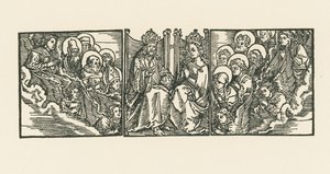 Neitsyt Marian kruunajaiset tekijältä Albrecht Dürer or Duerer