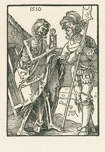 Kuolema ja Landsknecht tekijältä Albrecht Dürer or Duerer