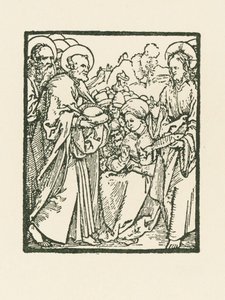 Viiden tuhannen ruokkiminen tekijältä Albrecht Dürer or Duerer