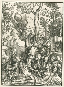 Valitusvirsi Kristuksen puolesta, noin 1498-99 (puupiirros). tekijältä Albrecht Dürer or Duerer