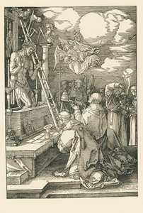 Pyhän Gregoriuksen messu tekijältä Albrecht Dürer or Duerer