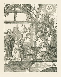 Syntymäjumalanpalvelus, noin 1510 (puupiirros) tekijältä Albrecht Dürer or Duerer