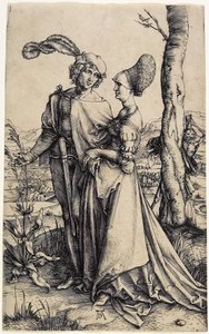 Promenade, c. 1496 tekijältä Albrecht Dürer