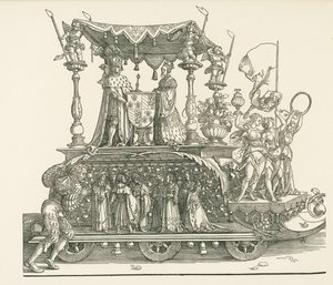 Pieni riemuvoittoauto tai Burgundin avioliitto tekijältä Albrecht Dürer or Duerer